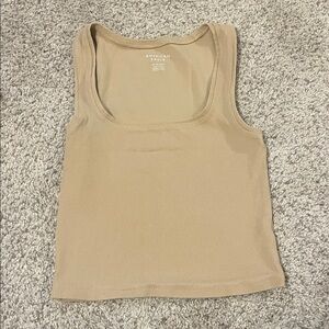 American Eagle Women's Tan Tank Top